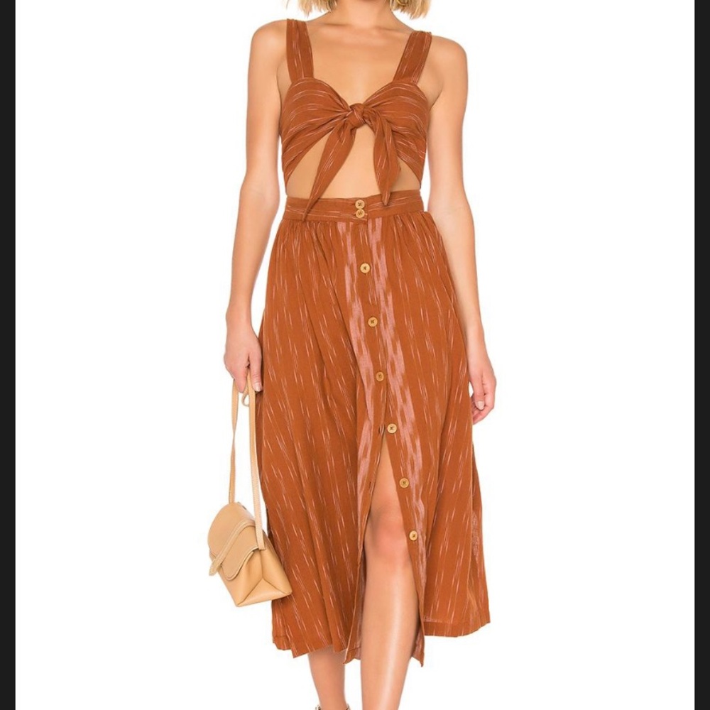 Free people cut out tie dress
